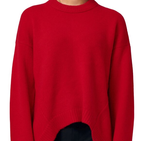 NWT | Lita by Ciara X Revolve Janelle Cashmere Crewneck Oversize Sweater Salsa M - Picture 1 of 9